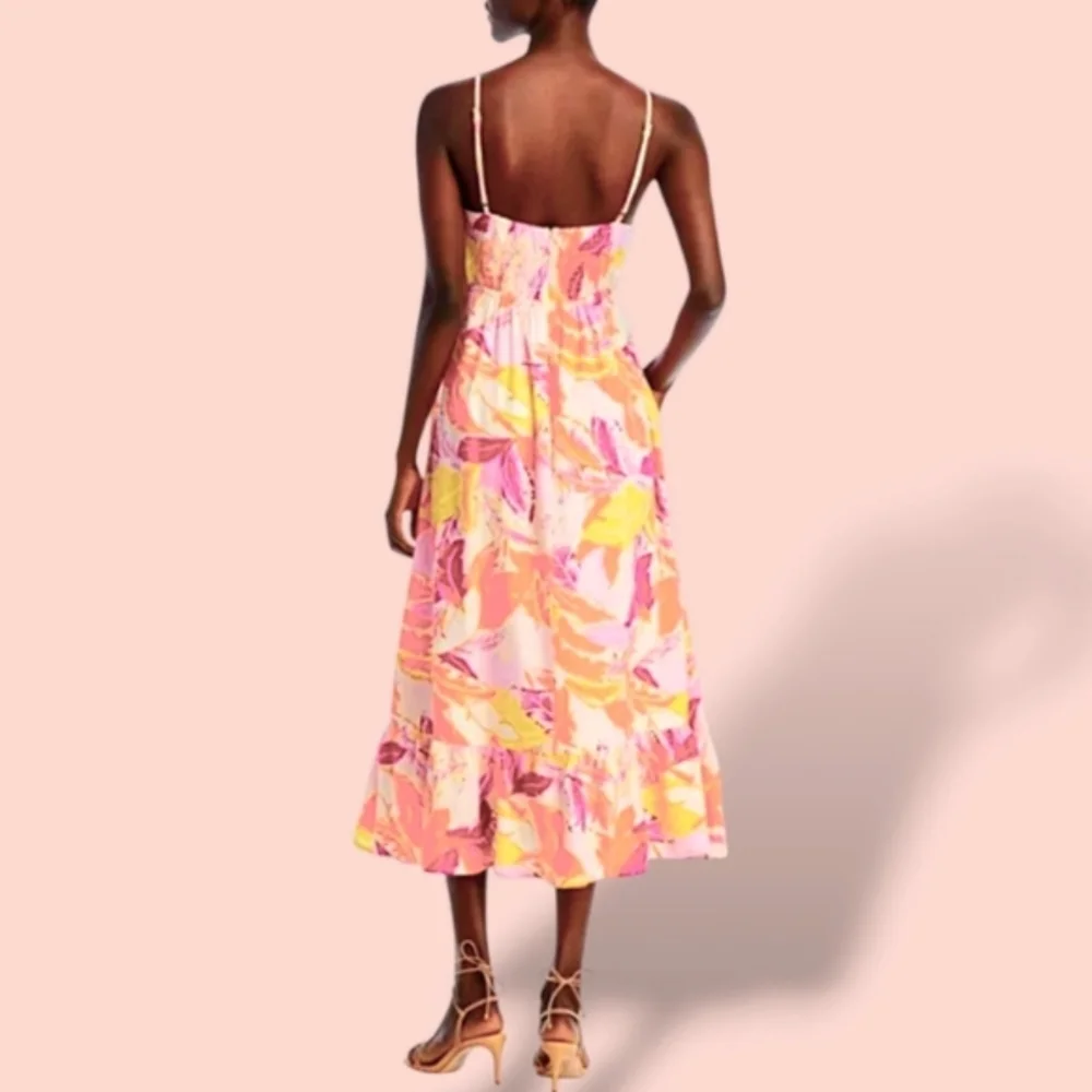 ⭐ NWT!! Aqua Gorgeous Floral  Spaghetti Strap Sundress With Pockets! - Picture 2 of 11